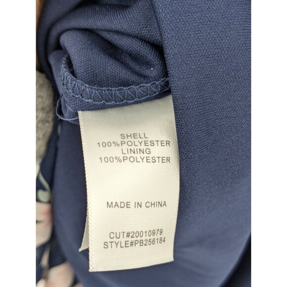 Premier Amour Floral Ruffle Midi Dress Size 12 Asymmetrical Hem Cottage Wedding - Picture 12 of 13